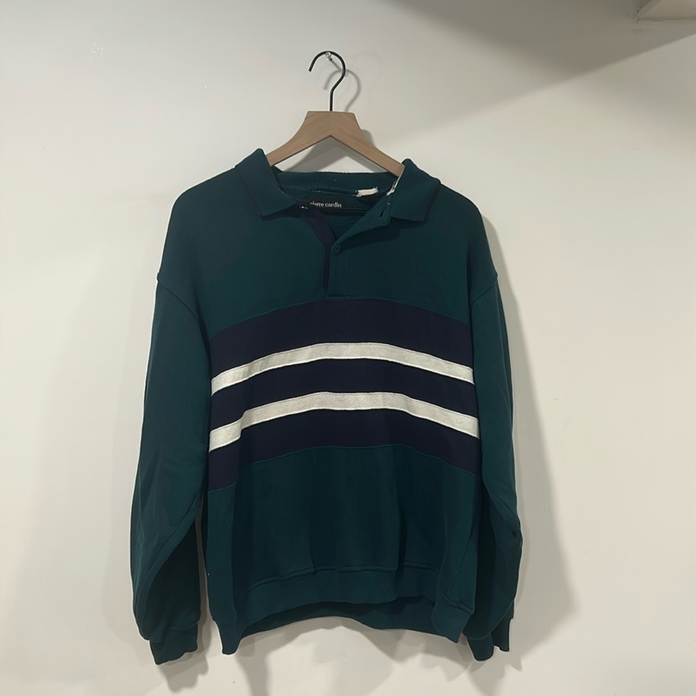 Vintage. Pierre Cardin men’s Large long sleeve polo